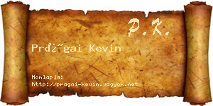 Prágai Kevin névjegykártya
